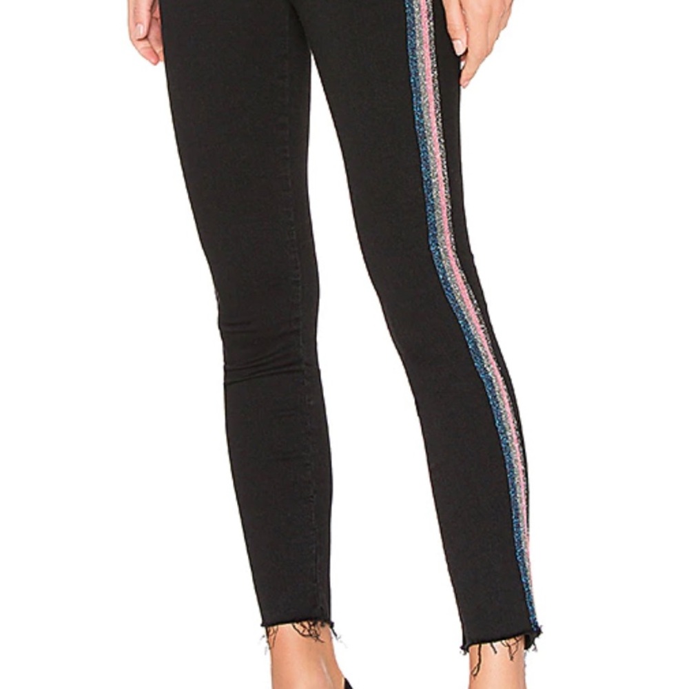 MOTHER High Waisted Looker Ankle Fray